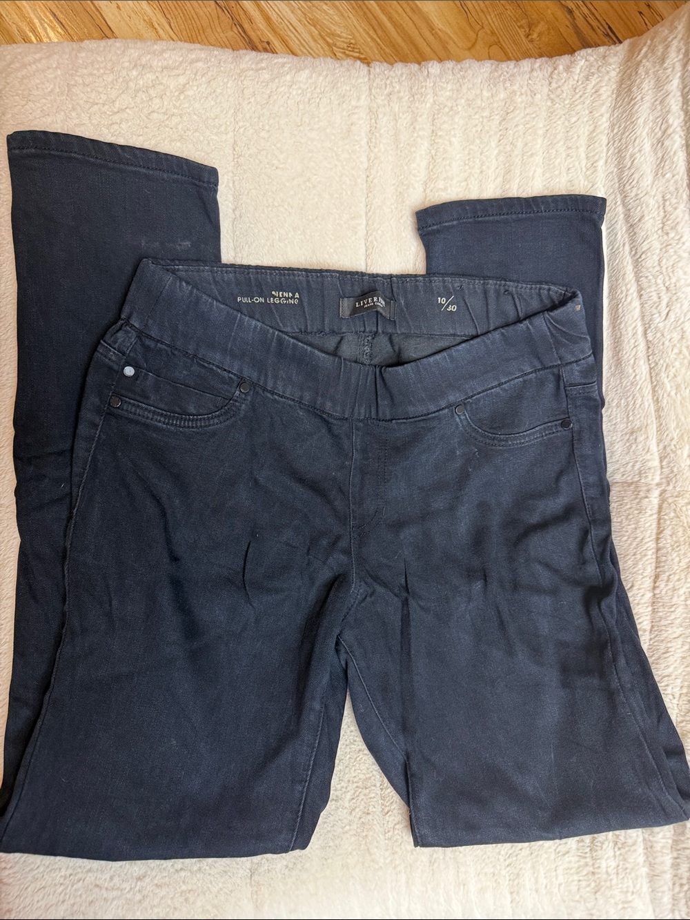 Liverpool Jeans Company Women's Pull-On Jeggings in Dark Navy
